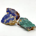 Azurite with Malachite