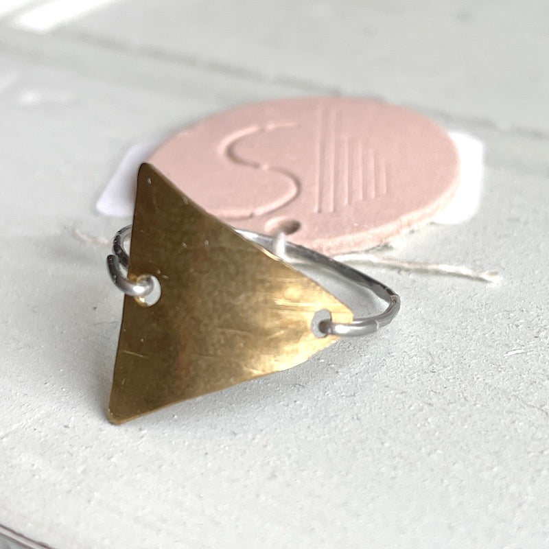 Ring - Triangle - Brass