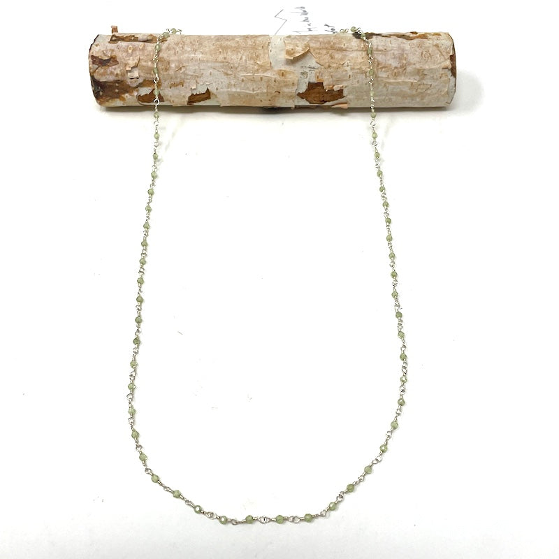 Gemstone Necklace - Silver