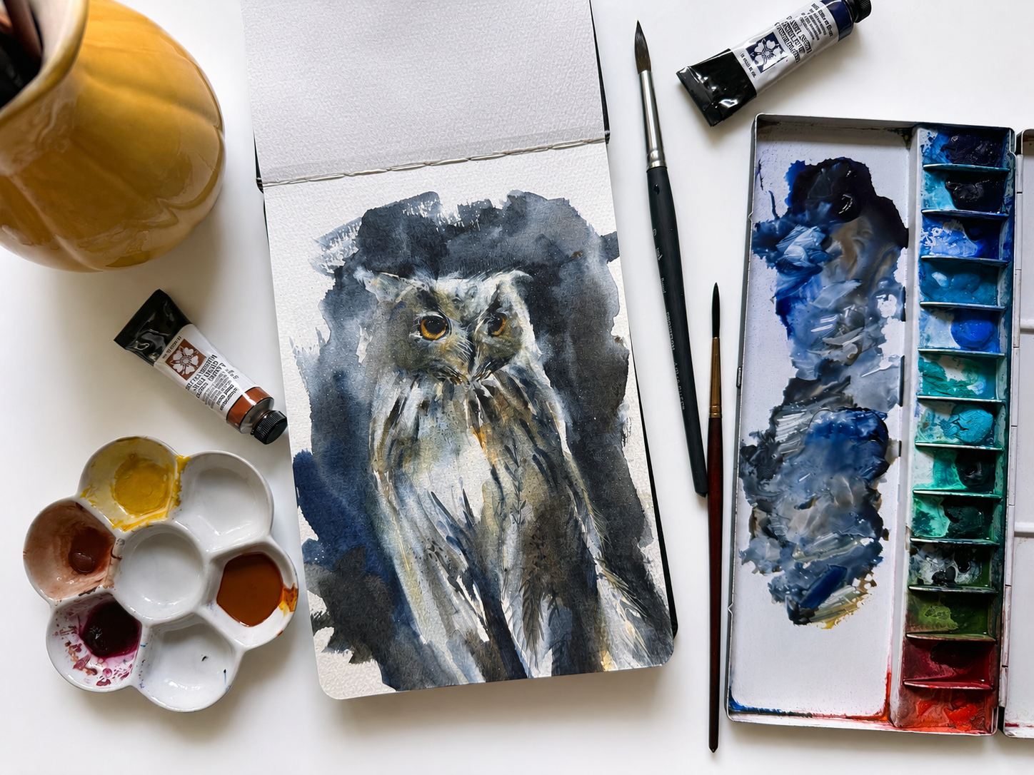 Watercolor Owl | Mini Workshop