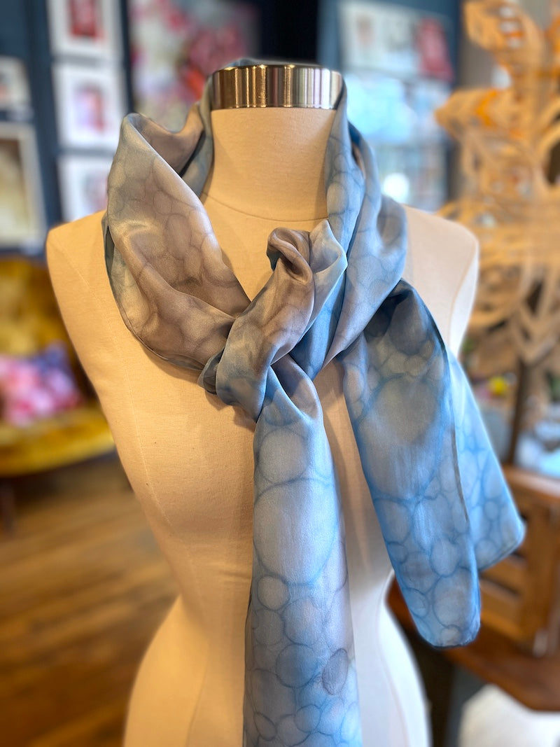 Silk Scarves - Shibori Resist