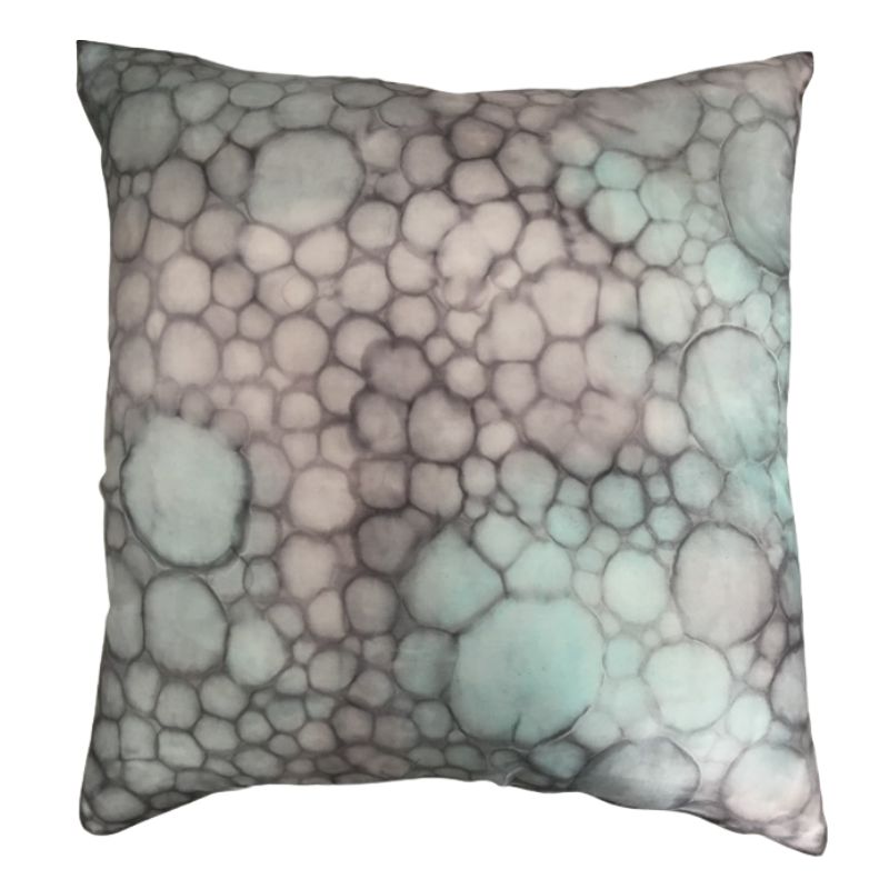 Pillow - Ice Dye | Pebble Gray Aqua