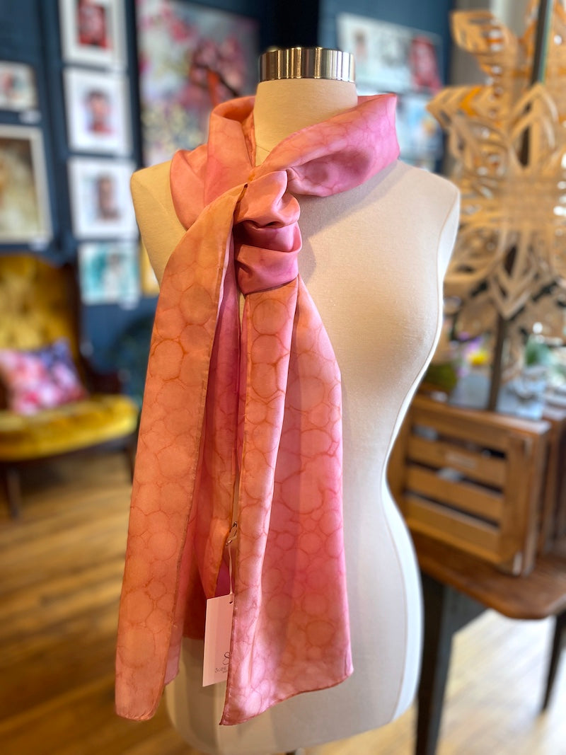 Silk Scarves - Shibori Resist