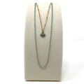 Necklace - Miyuki Bead Chain w/Citrine or Chrysoprase