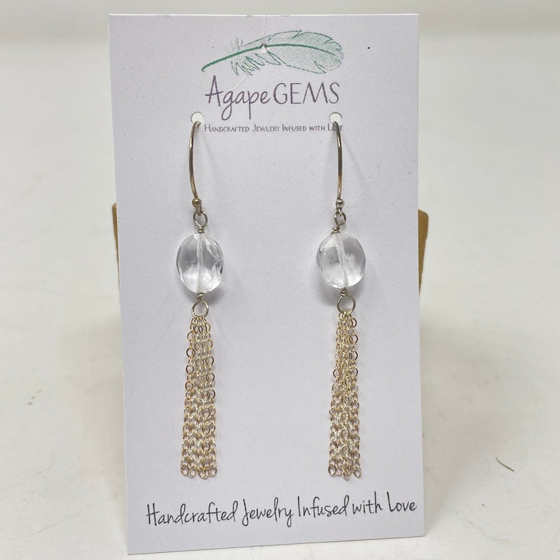 Earrings - Quartz Tassel