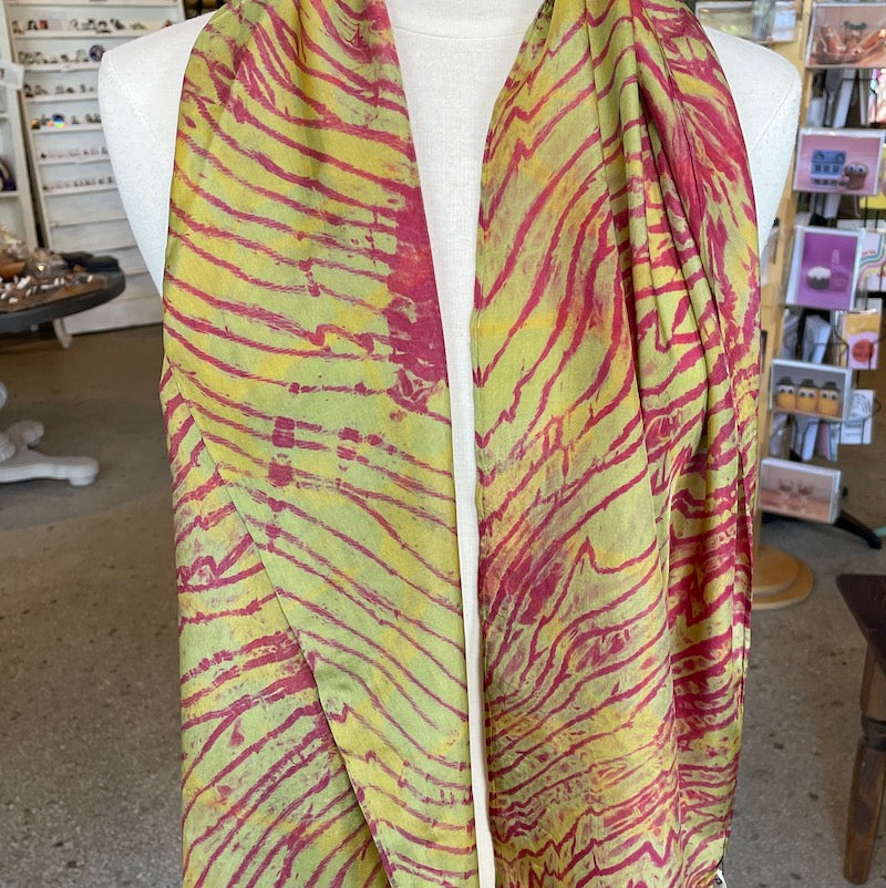 Silk Scarves - Shibori Resist