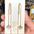 Earrings - Gold Ribbons
