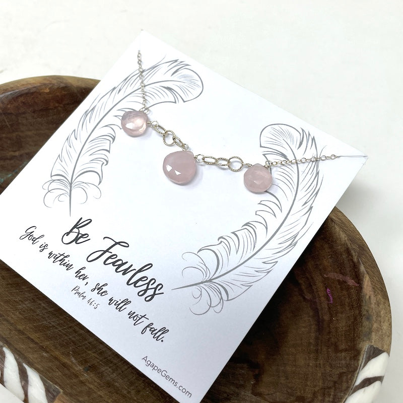 Necklace - Rose Quartz Collar