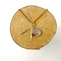 Necklace - Brass Chalcedony (Go Fish)