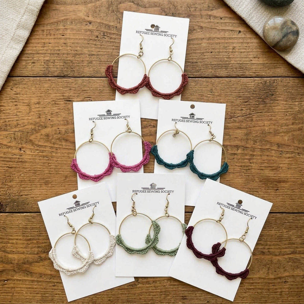 Earrings - Scallop Hoops | Summima