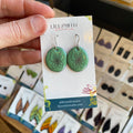Sea Glass Green Butterfly Earrings