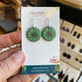 Sea Glass Green Cosmos Earrings