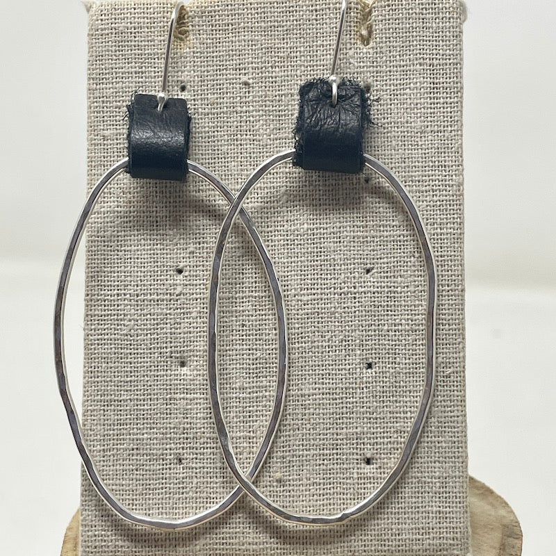 Large Sterling Hoops