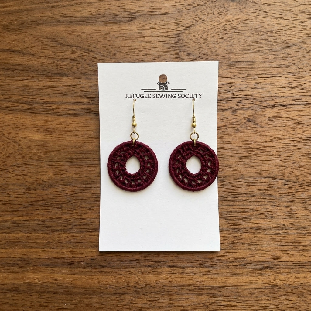 Earrings - Crochet Hoops | Small