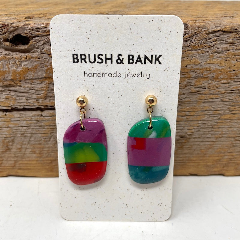 Earrings - Smooth Rainbow Stripe