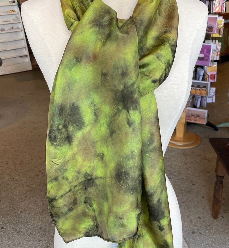 Silk Scarves - Shibori Resist