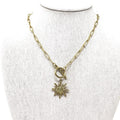 Necklace - Sun toggle clasp