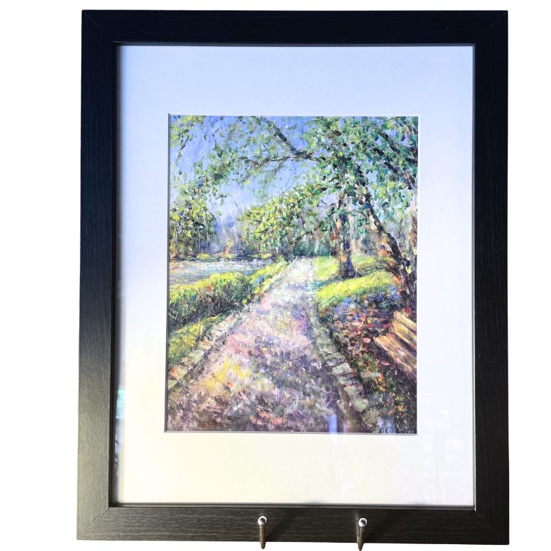 Framed Art Print - Suddenly Warm and Green