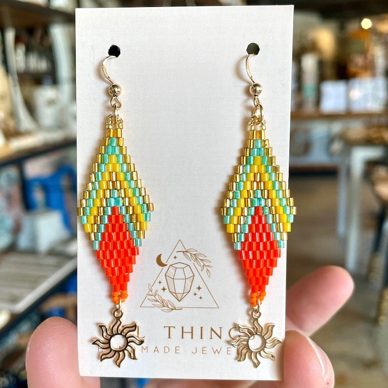 Earrings - Sun Burst