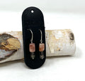 Earrings - Sunstone + Smokey Quartz