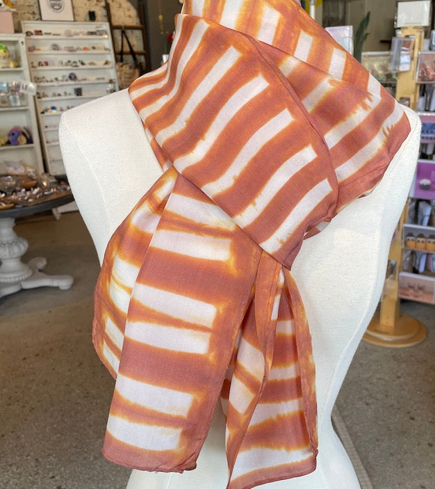 Silk Scarves - Shibori Resist
