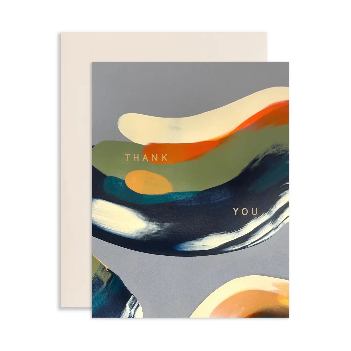 Card - Thank you - Swirl