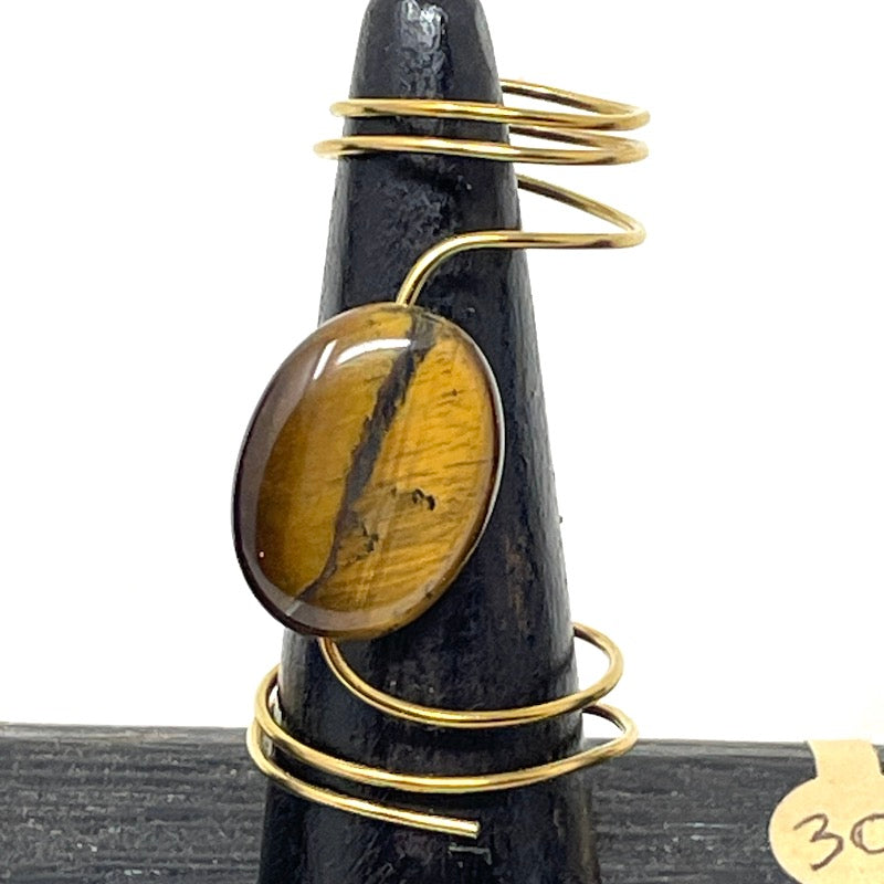 Ring - Metal+Gem Wrap