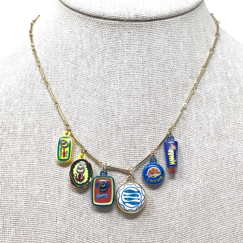 Necklace - Italian Charm - tinned fish