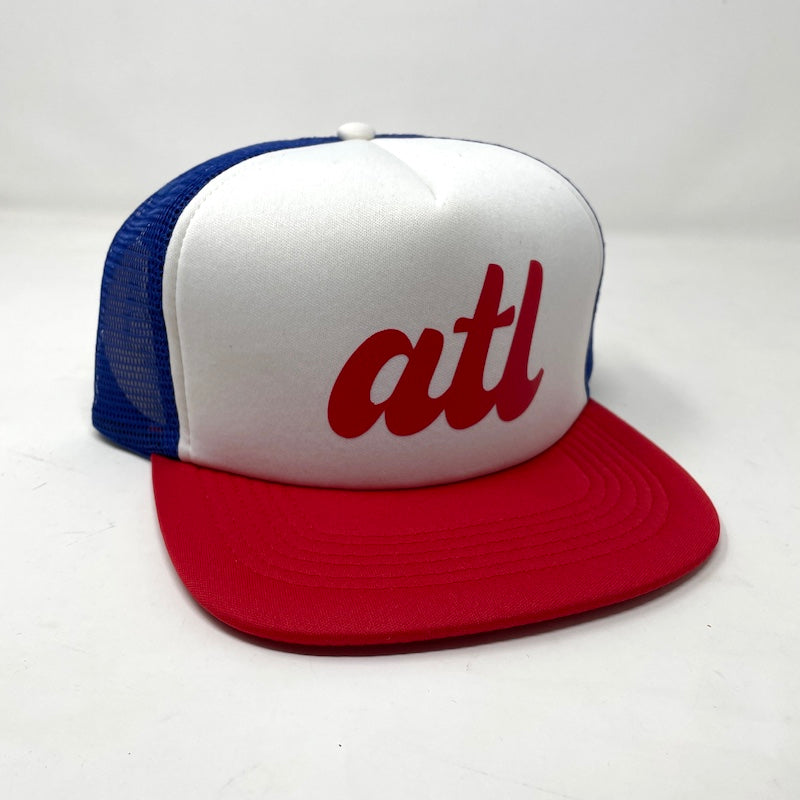 ATL Hat- Trucker red+white+blue