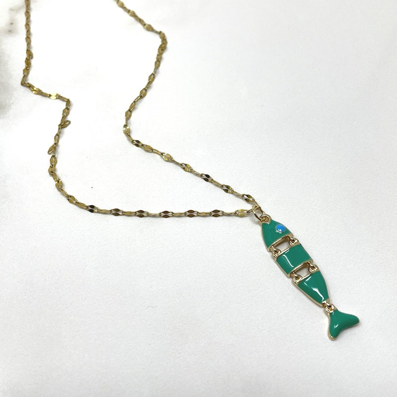 Necklace - Turquoise Fish