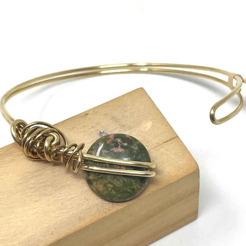 Bracelet - Wire Wrapped Open Cuff