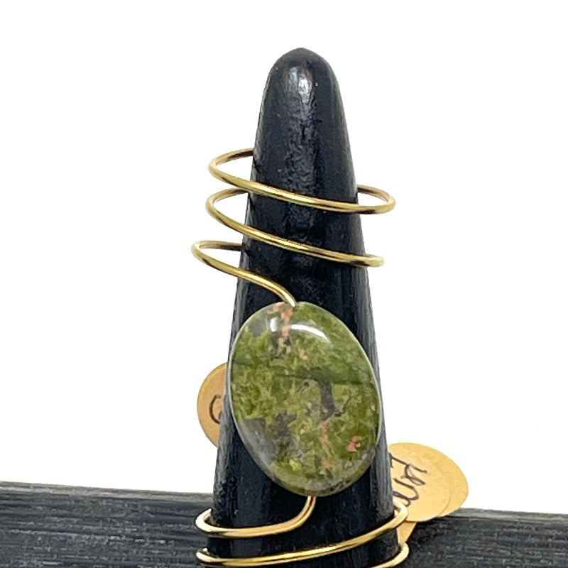 Ring - Metal+Gem Wrap