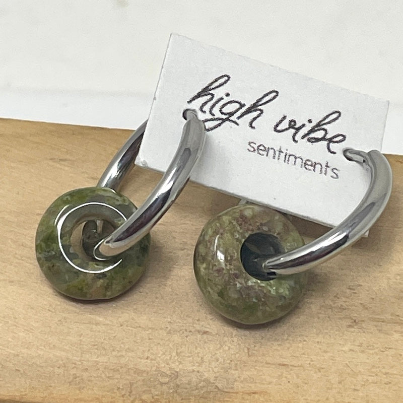 Earrings - Mini Hoops - Gem Candy Silver
