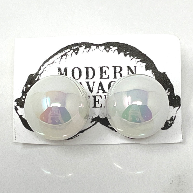 Earrings - White or Clear Bubbles