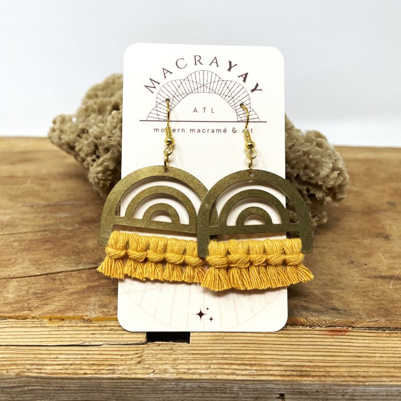 Earrings - Arches | Brass