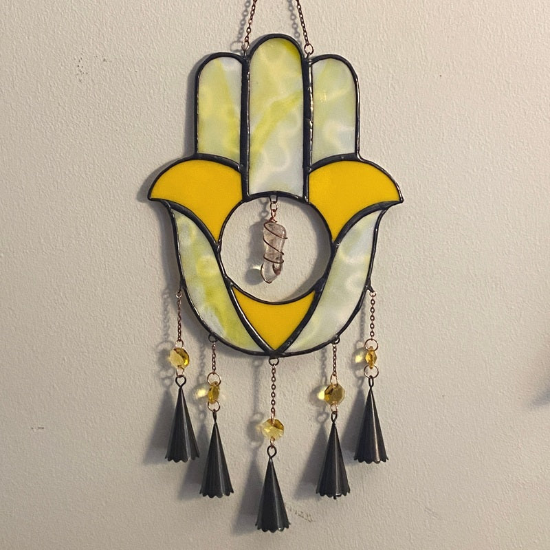 Yellow Hamsa Chime